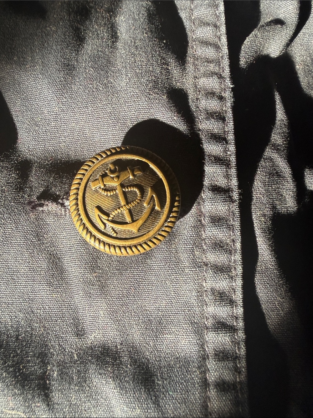 Ralph Lauren Navy Rugby Jacket with Brass Accent Tag - Picture 4 of 4